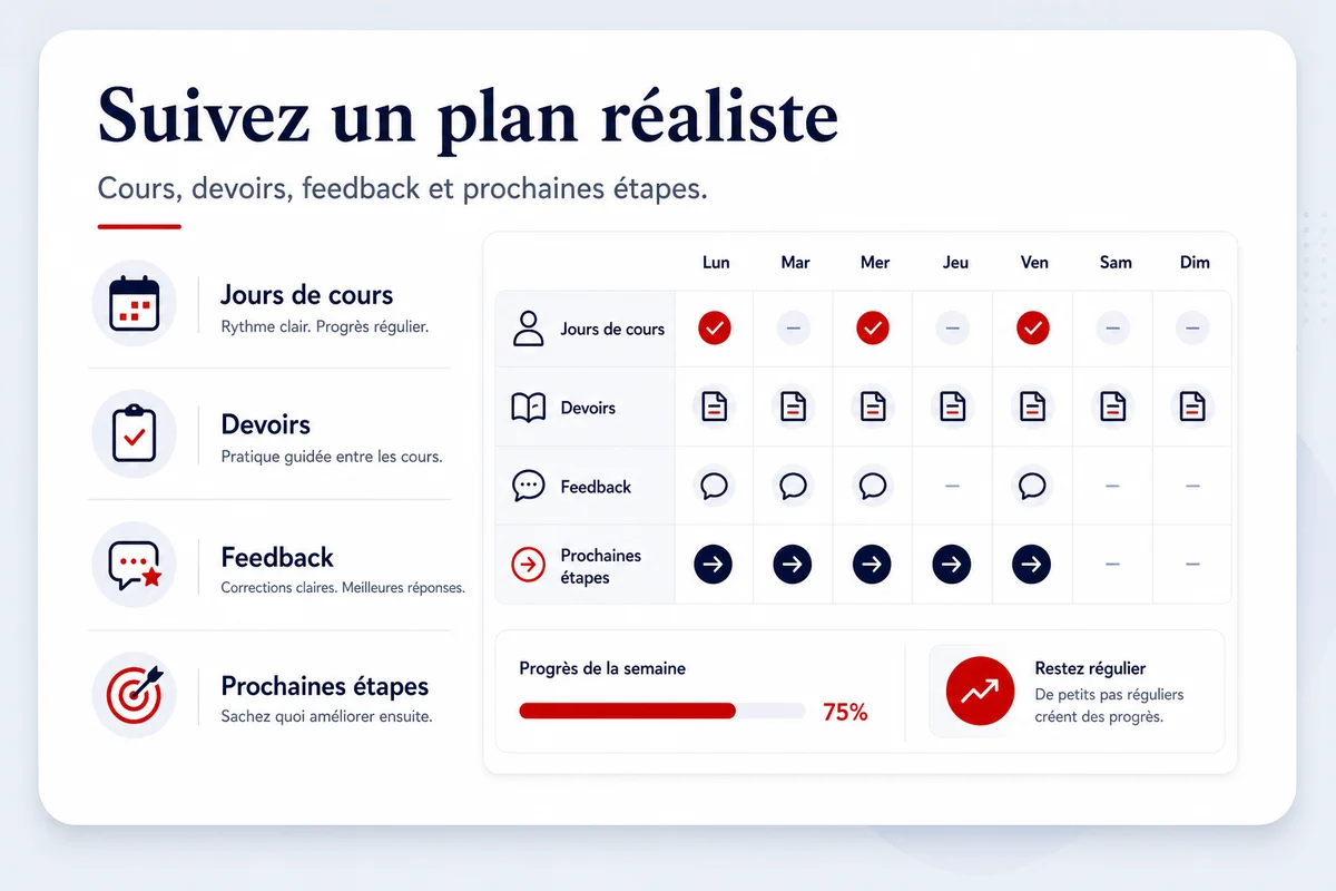 Plan de travail coaching card for EnglishCoach.ma