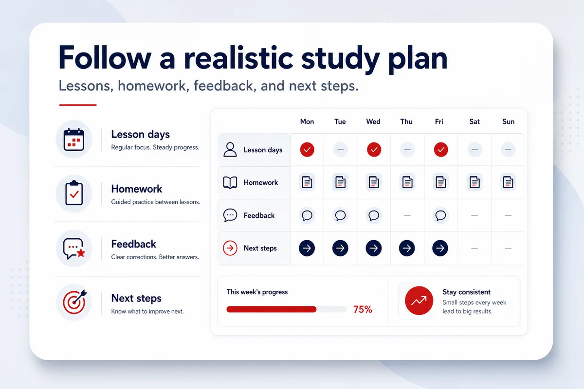 Study Plan coaching card for EnglishCoach.ma